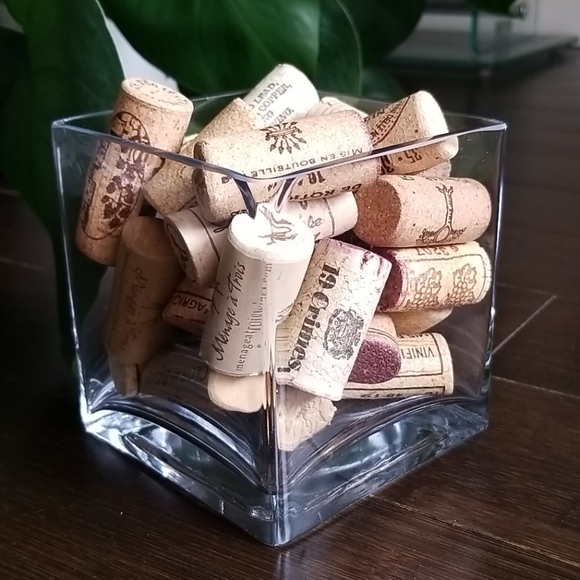 Other - ⭐2/$15 Square glass vase